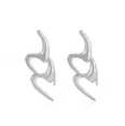 retro letter S exaggerated note female metal irregular alloy earringspicture12