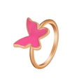retro drip oil butterfly copper ring fashion color geometric index finger ringpicture15