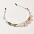 Vintage Color Resin Stone Hair Hoop Trend Bohemian Hairband Accessoriespicture12
