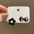 fashion asymmetric bow flower earrings simple alloy earringspicture12