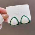 Retro geometric pearl female simple green alloy earrings ear jewelrypicture12