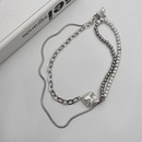 retro inlaid pearl chain irregular simple titanium steel collarbone chainpicture10