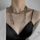 punk snake solid color titanium steel clavicle chain wholesalepicture7