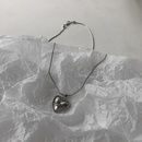 simple fashion heart letters Love trend titanium steel necklacepicture10