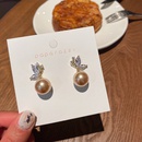 fashion pearl butterfly earrings retro alloy earringspicture10