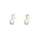 fashion pearl butterfly earrings retro alloy earringspicture11