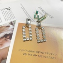 fashion rhinestone square earrings alloy geometric earringspicture11