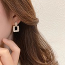 New retro geometric square female simple versatile alloy earringspicture8