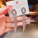 fashion tassel inlaid zircon earrings simple alloy earringspicture9