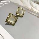Fashion retro diamond pearl round female new cat eye alloy earringspicture7
