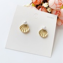 Fashion female matte pearl female irregular geometric alloy earringspicture9