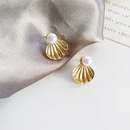 Fashion female matte pearl female irregular geometric alloy earringspicture7