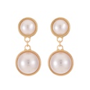minimalist baroque pearl circle womens fashion autumn and winter new alloy earringspicture9