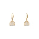 fashion diamond opal bagshaped ear hook alloy earringspicture10