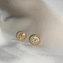 Fashion camellia studs female retro new alloy earringspicture10