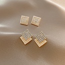Fashion new square cute pearl simple style alloy earringspicture8