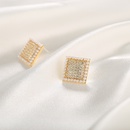 Fashion new square cute pearl simple style alloy earringspicture9