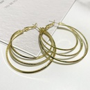 fashion multilayer geometric round earrings simple alloy earringspicture9