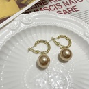 fashion pearl earrings simple Cshaped alloy drop earringspicture8