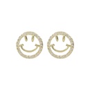 Fashion new cute smiley face simple heart alloy earringspicture10