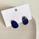 Fashion new Klein blue oval oil drop elegance alloy earrings womenpicture5