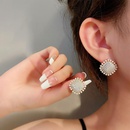Fashion exquisite pearl square full diamond new alloy earringspicture7