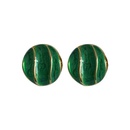 Fashion autumn and winter new green geometric irregular retro oval alloy  earringspicture11
