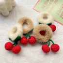 Autumn and winter new cherry hair ring autumn and winter plush ponytail hair ropepicture5