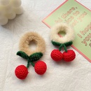 Autumn and winter new cherry hair ring autumn and winter plush ponytail hair ropepicture6