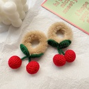 Autumn and winter new cherry hair ring autumn and winter plush ponytail hair ropepicture8