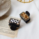 Korean checkerboard rhinestone grasping clip fashion leopard hair clippicture6
