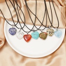 vintage mixed models creative heart dropshaped natural stone necklacepicture8