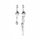 fashion inlaid pearl asymmetrical long tassel drop earrings wholesalepicture11