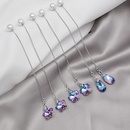 vintage crystal tassel heart stars flowers shaped long drop earrings wholesalepicture7