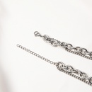 hiphop hollow chain puzzle doublelayer stainless steel necklace wholesalepicture10