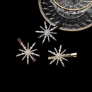fashion pearl snowflake star hairpin sixpointed star rhinestone edge clippicture7