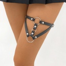 exaggerated leather leg ring cool hiphop leg jewelry wholesalepicture7