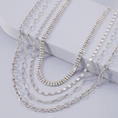 vintage jewelry trendy multilayered geometric claw chain fashion alloy necklacepicture10