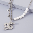vintage exaggerated imitation pearl dragonshaped pendant necklace wholesalepicture10