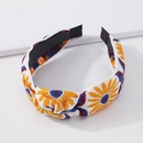 vintage jewelry fabric embroidery sunflower knotted headband wholesalepicture8
