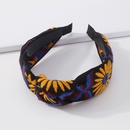 vintage jewelry fabric embroidery sunflower knotted headband wholesalepicture9