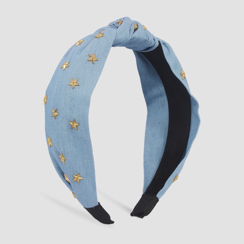simple hair hoop fabric star geometric fashion widebrimmed headband