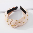 fashion fabric star headband knotted solid color retro headband wholesalepicture8