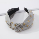 fashion fabric star headband knotted solid color retro headband wholesalepicture10