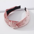 simple solid color knotted fashion fivepointed star retro velvet headbandpicture8