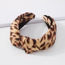 vintage leopard print hit color fabric knotted widebrimmed retro headbandpicture9