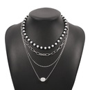fashion new multilayer black and white beads necklace wholesalepicture11