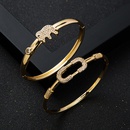 new fashion copperplated real gold microset zircon elephant bracelet accessoriespicture10