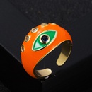 fashion copper goldplated microset zircon drip oil devils eye tail ringpicture8