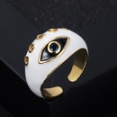 fashion copper goldplated microset zircon drip oil devils eye tail ringpicture10